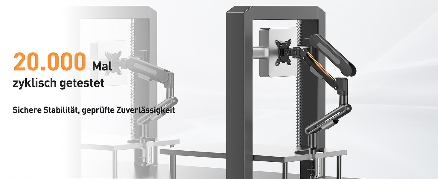 Кріплення для монітора ELIVED EV3235B-G: регульована підставка для монітора 17-34 дюймів, 2-12 кг, VESA 75/100mm, сірий