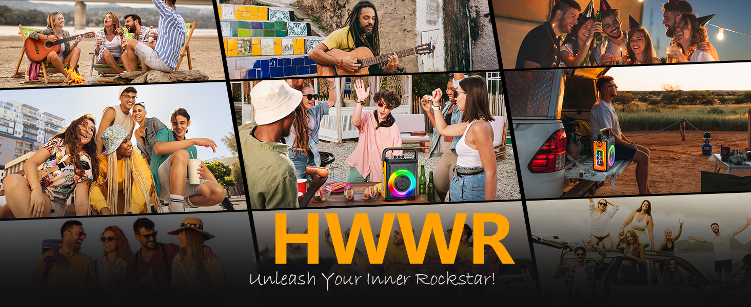 Караоке Машина з 2 Бездротовими Мікрофонами для Дорослих, Портативна Bluetooth Колонка з RGB-підсвіткою, Partybox, Підтримка TF/USB, AUX, Rec, TWS S65