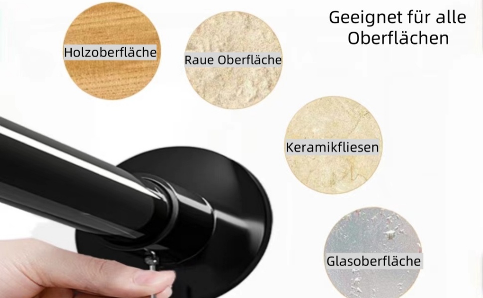 Штанга для душу без свердління, L-подібна, регульована, з нержавіючої сталі, для ванної кімнати та гардеробної (75-95 x 75-95 см) (Чорний, 75-95*90-130)