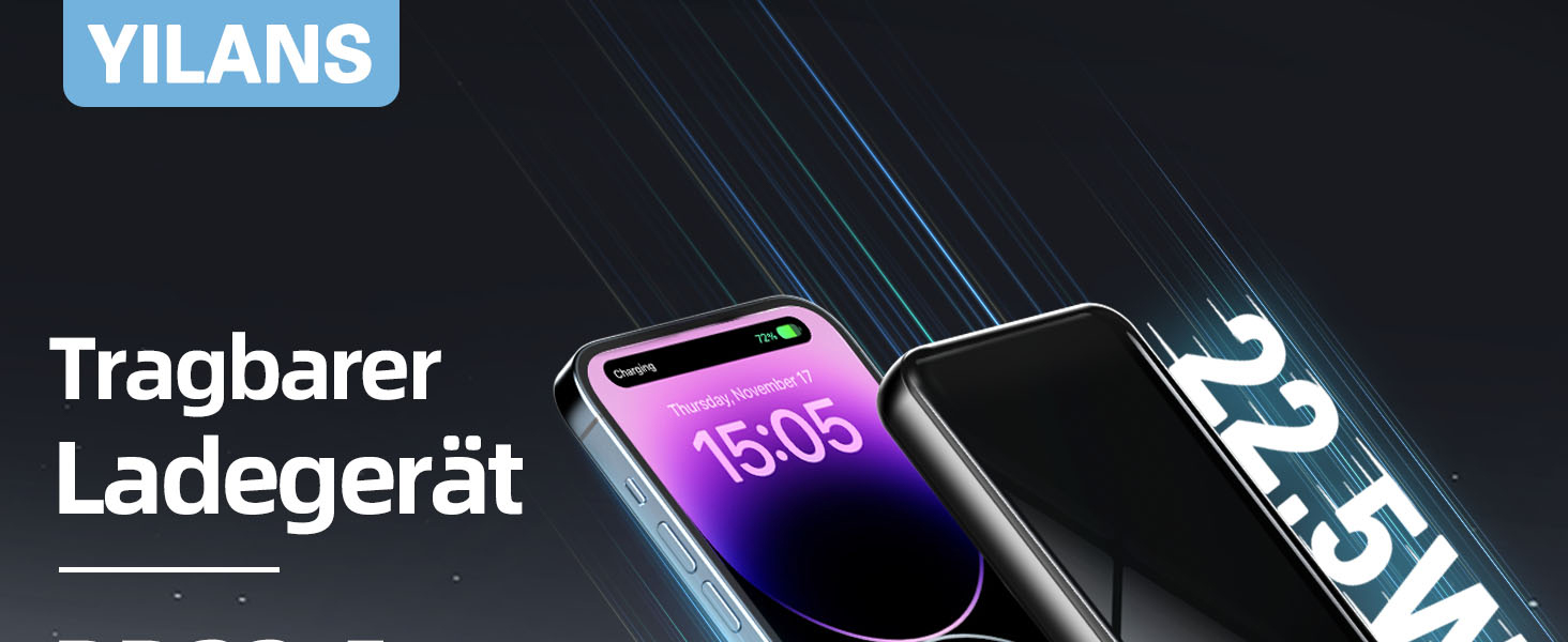 Портативний акумулятор Power Bank 26800mAh з LED дисплеєм, швидкою зарядкою 22.5W USB-C PD3.0 & QC4.0, чорний. Сумісний з iPhone 16 Pro Max, Galaxy S25 Edge/S24, планшетами