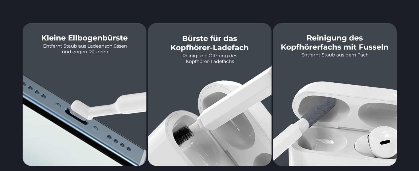 Набір для чищення електроніки K&F Concept 20-в-1: AirPods, клавіатури, ноутбуки, навушники, телефони, камери