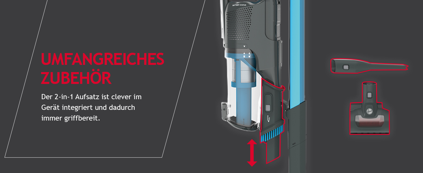 Бездротовий пилосос Hoover H-Free 500 Pets: потужний, без мішка, для видалення шерсті тварин, LED, паркування, 30 хв роботи