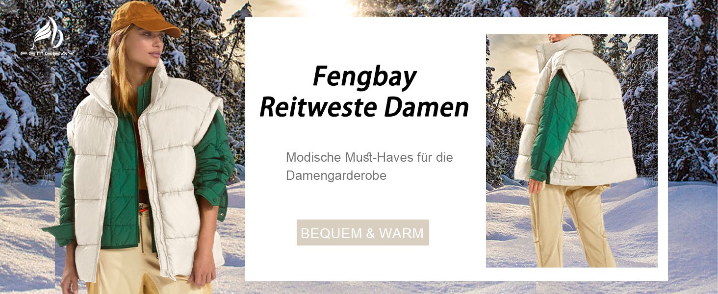 Легка степкова жилетка Fengbay з пухом та стоячим коміром для осені та зими (Чорний, M)