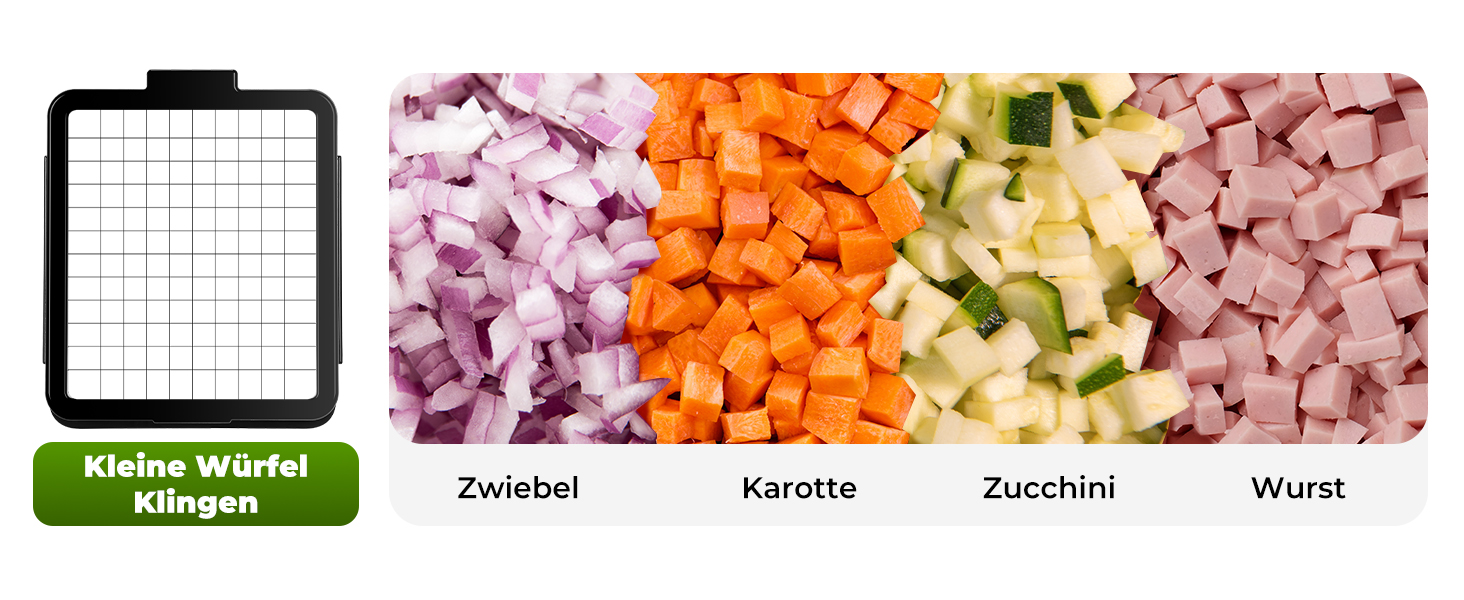 Набір для нарізки овочів 2-в-1: спіралі, кубики, слайси. Нарізник для овочів, фруктів, зелені. Змінні леза для моркви, картоплі, огірка.