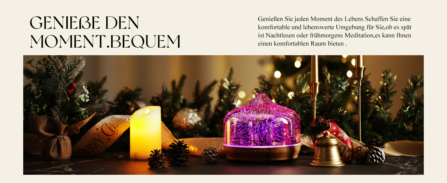 Дифузор ароматної олії Porseme Aroma Diffuser 500ml, скляний зволожувач повітря, ультразвуковий аромадифузор з LED-підсвіткою 7 кольорів, для ефірних олій, 15-21 год роботи, тихий, для дому (Rosegold) F2-500ml Rosegold Giant