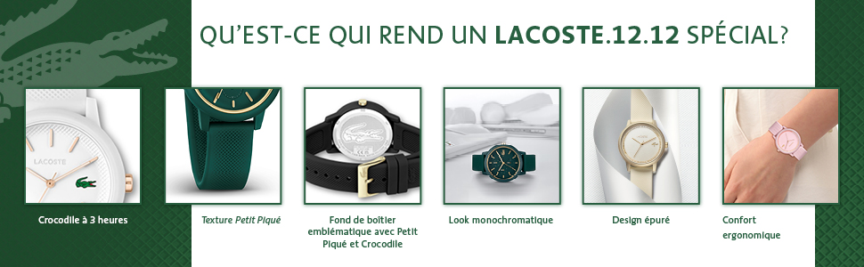 Жіночий годинник Lacoste Santorini з браслетом з нержавіючої сталі (срібло, карнація, чорне IP-покриття) - аналоговий кварцовий