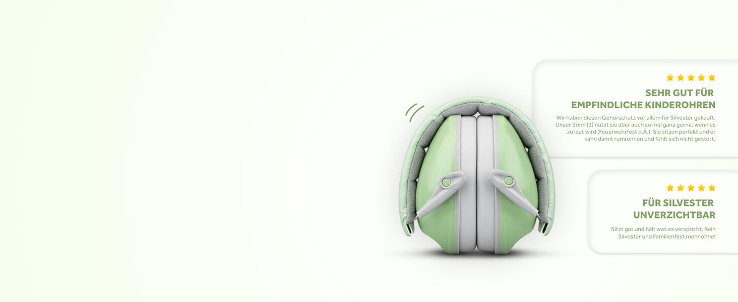 Schallwerk® Kapselgehörschutz Kiddies (Matcha Green) – навушники шумозахисні для дітей, преміум-якість, захист від шуму, ідеальні для повсякденного використання та заходів