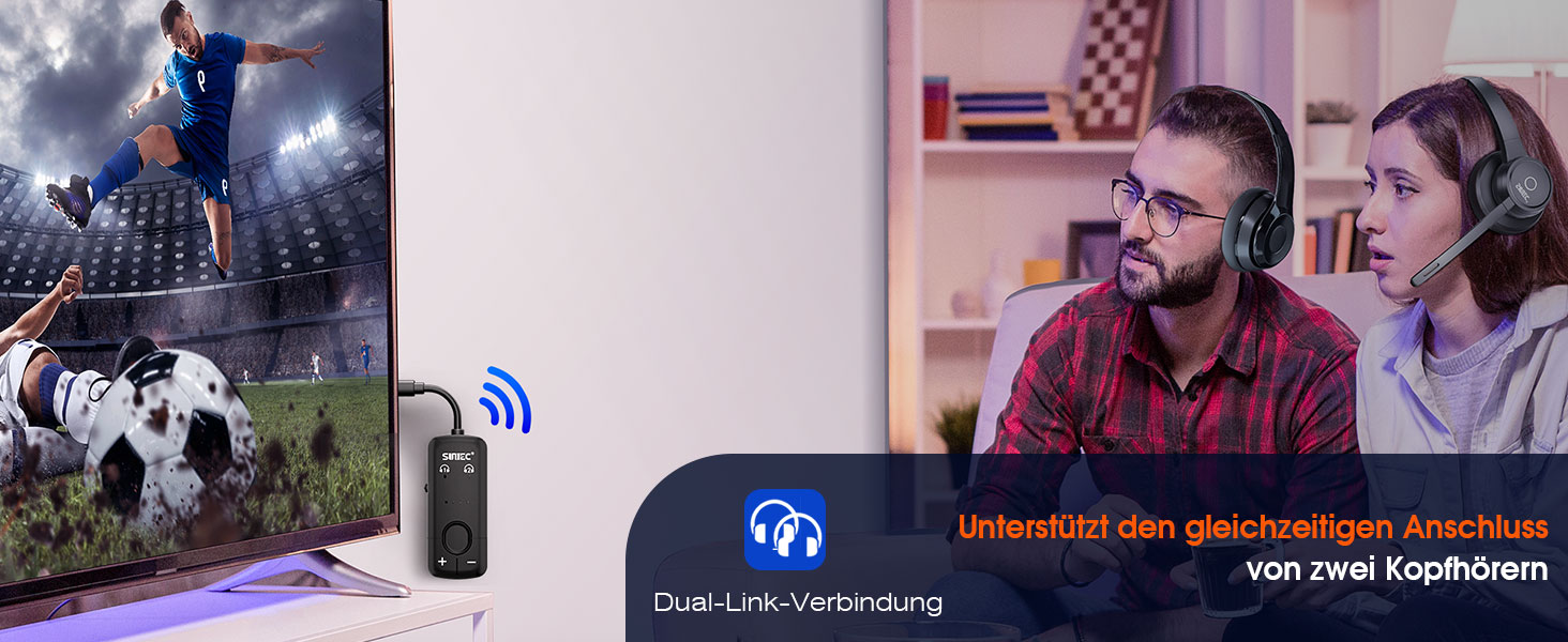 Bluetooth-адаптер AirFly для навушників у літаку, трансмітер аудіосигналу (чорний)