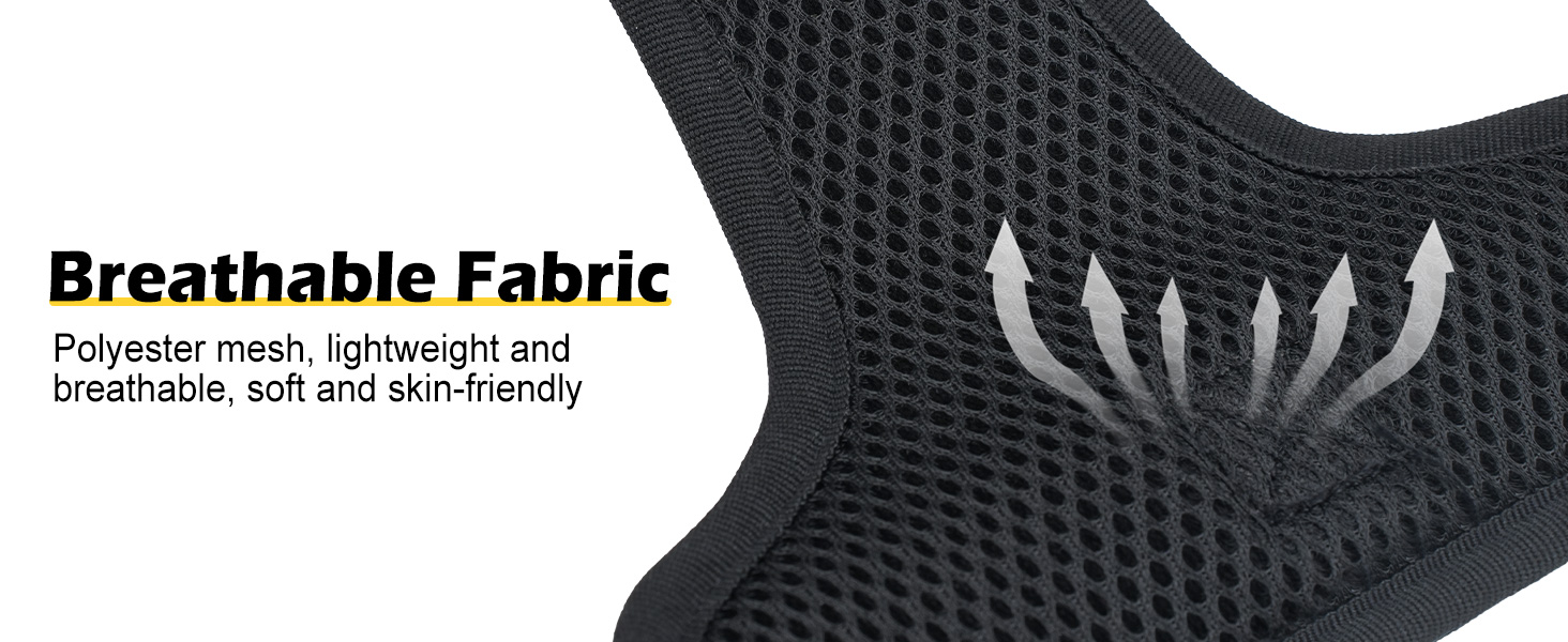 Світловідбиваючий нашийник для собак Joytale з підзарядкою, без натягування, з ручкою, для нічних прогулянок, чорно-синій, M (XL, 1 шт.), помаранчевий