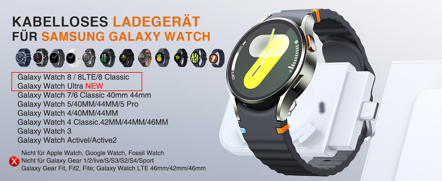 Зарядна станція Induktive 3-в-1 для Samsung Galaxy: Watch, Buds, смартфони (S26 Ultra - S22, Z Flip, Z Fold) - Без адаптера, білий