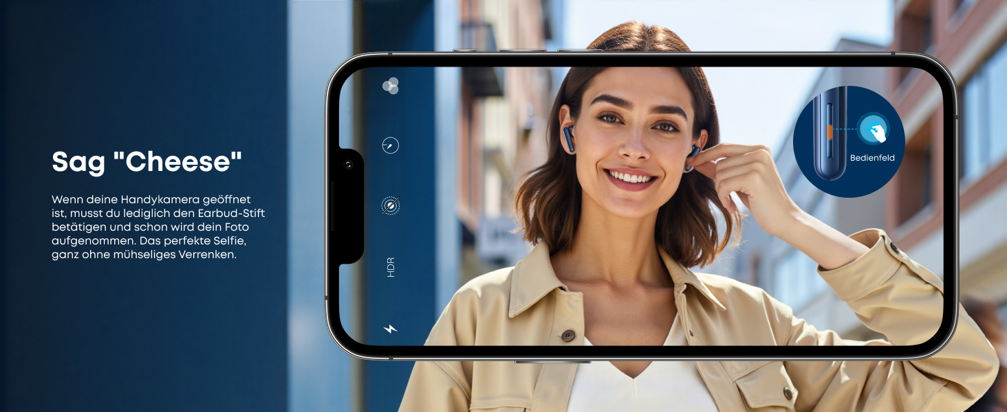 Soundcore Liberty 5: Бездротові навушники Anker з активним шумозаглушенням, Dolby Audio, швидкою зарядкою та 6 мікрофонами (Ozean-Blau)