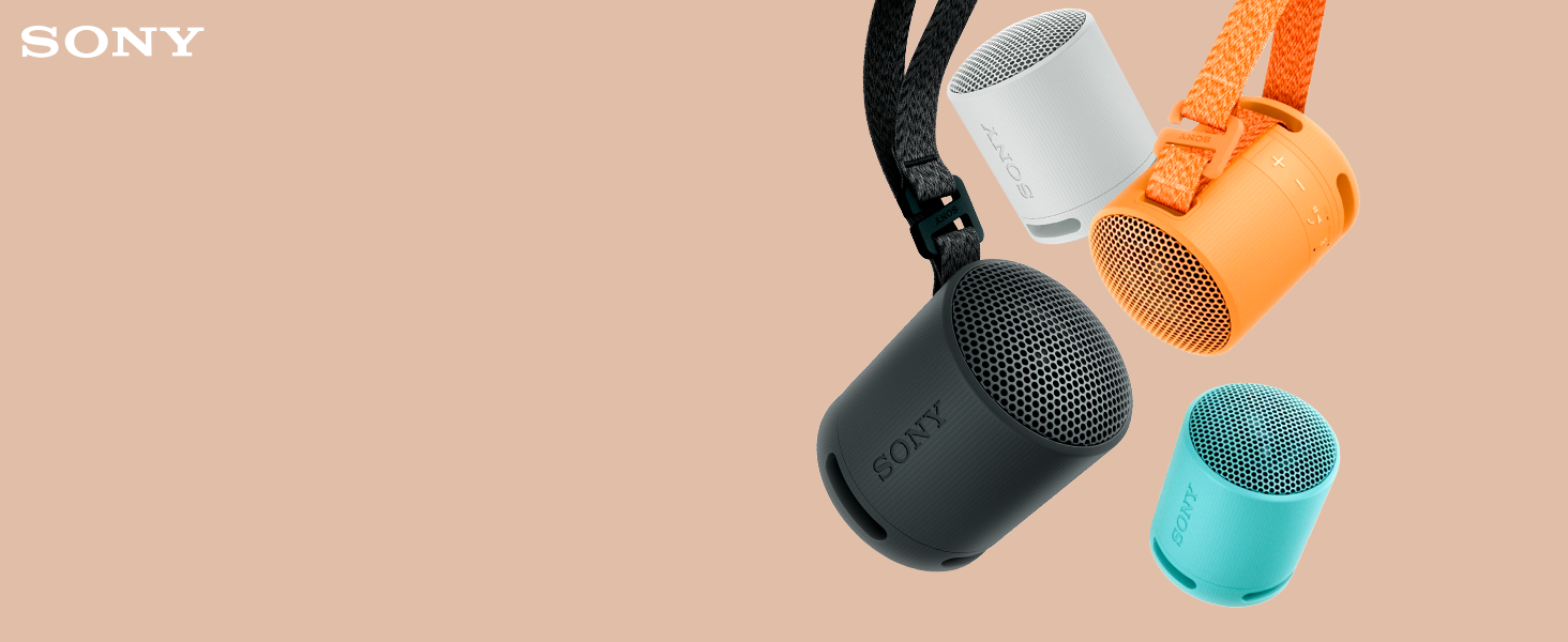 Портативна Bluetooth колонка Sony SRS-XB100 чорного кольору: волого- та пилозахист IP67, до 16 год роботи, ремінець для перенесення