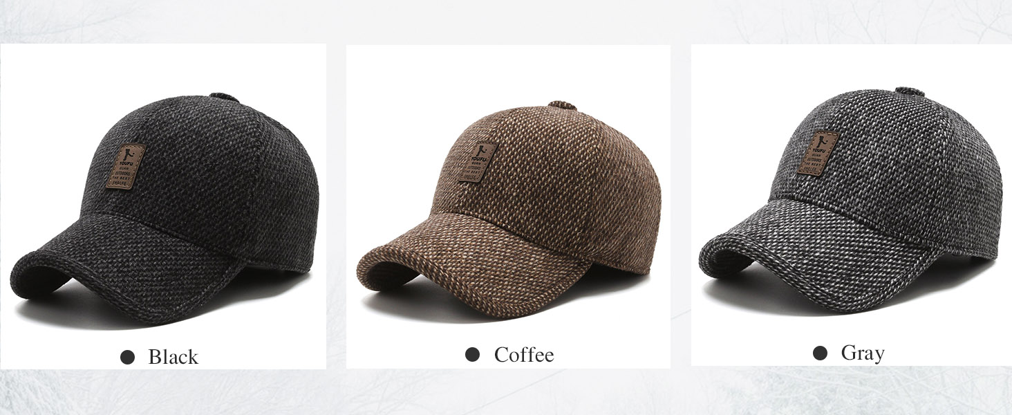 Кепка CLAPE з вушками Full Cap для чоловіків, Outdoor, спортивна кепка, стиль Old School, Dad Hat, в'язана кепка, зима/осінь/весна, універсальний розмір