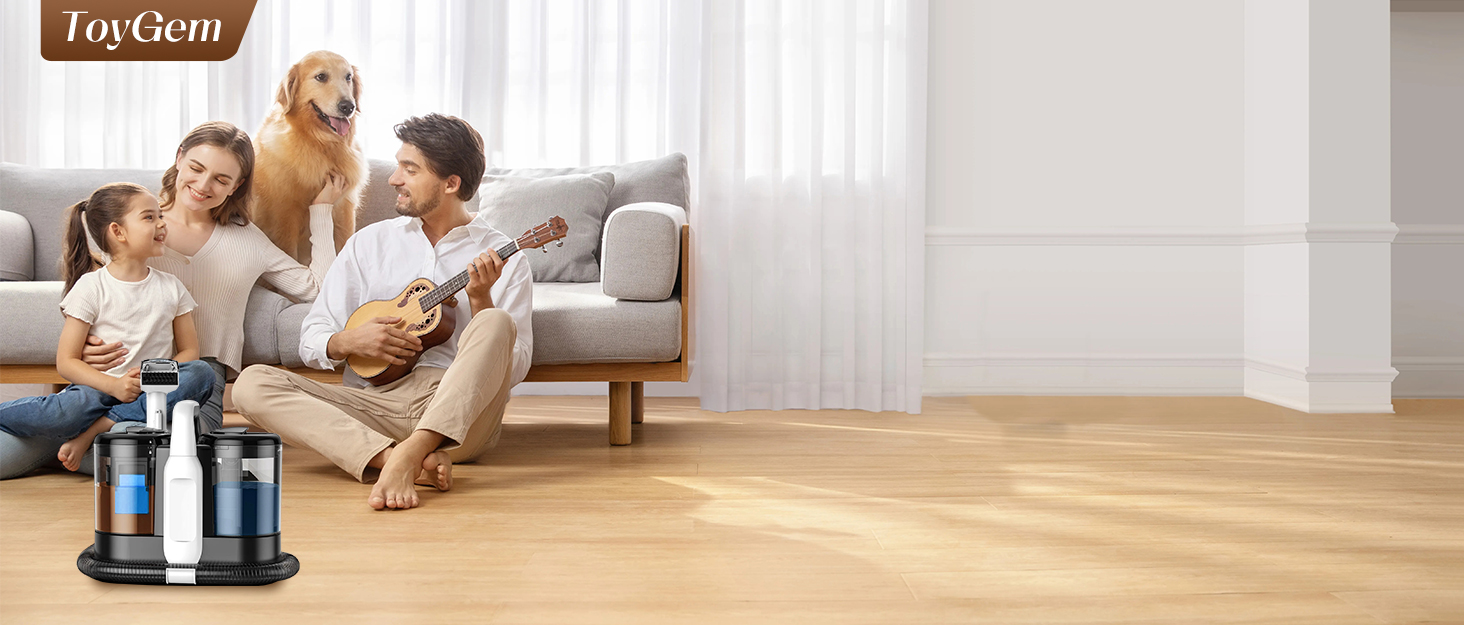 Апарат для чищення м'яких меблів та килимів | Миючий пилосос 18kPa | Для дому, авто та тварин