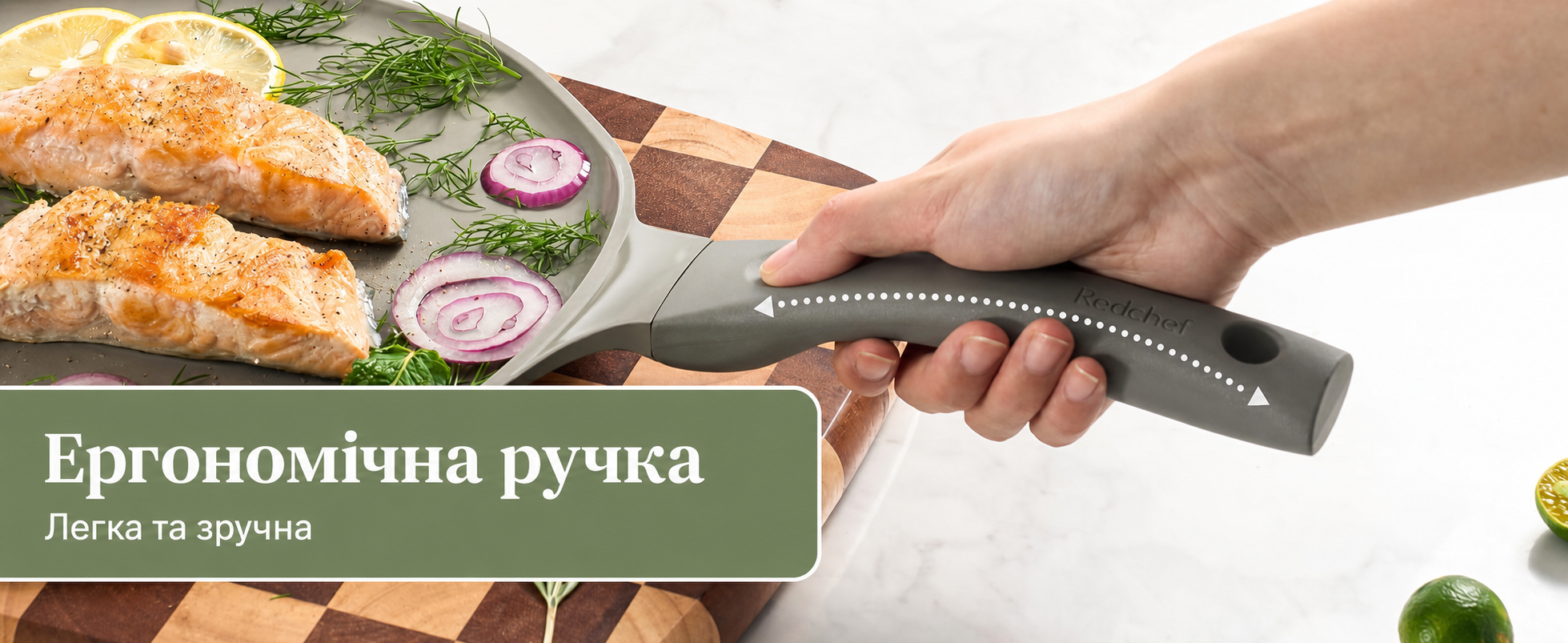 Сковорода для млинців Redchef 26 см з керамічним антипригарним покриттям, сковорода для омлетів, сковорода для випікання млинців, без PTFE, PFOA, PFAS, стійка до подряпин, придатна для миття в посудомийній машині (сірий)