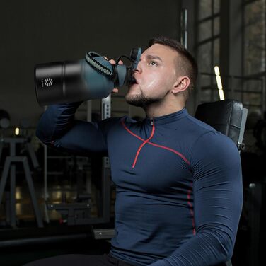 Термос Fjbottle 1900 мл з нержавіючої сталі, магнітною кришкою, подвійними стінками, без BPA, герметичний, для газованої води, спорт, фітнес, туризм