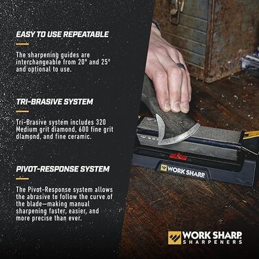 Точилка для ножів WORK SHARP з кутовою допомогою
