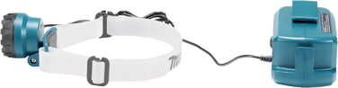 Лобовий ліхтар Makita DML800 LED, 14,4-18В, 100 люмен, без акумулятора та зарядного, з 120 см кабелем, регульований на 90°, для інструментів Makita