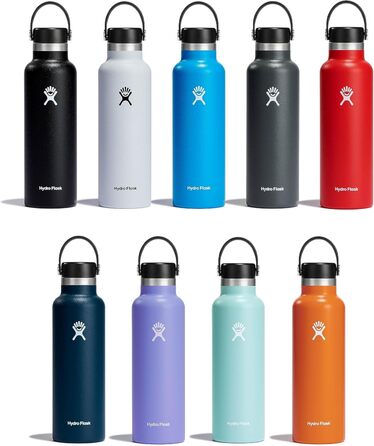 Термобутилка HYDRO FLASK 621 мл з кришкою – вакуумна ізоляція, нержавіюча сталь, герметична, для гарячих і холодних напоїв, вузьке горло, колір Agave