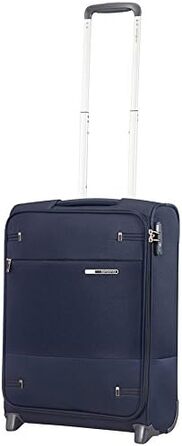 Валіза Samsonite Base Boost Spinner M, розширювана, 66 см, 67,5/73,5 л, чорна/синя, дорожня валіза на колесах