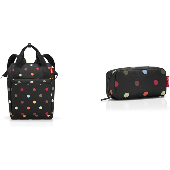 Рюкзак-сумка Reisenthel Allrounder R Dots + пенал multicase, універсальний, стильний дизайн, для подорожей і міста