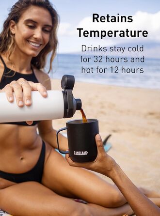 Термобутилка Camelbak Chute Mag з вакуумною ізоляцією, нержавіюча сталь, біла