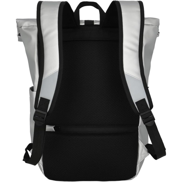 Водонепроникний рюкзак Travelite Rolltop для велосипеда та відпочинку, 19 л, сріблястий, з відбивачами