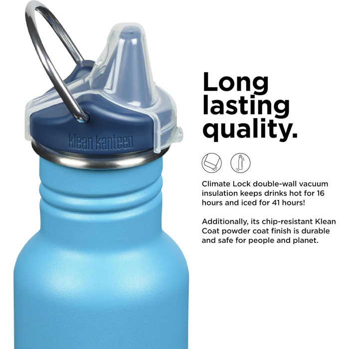 Пляшка для води Klean Kanteen Classic Narrow 355 мл, Гавайський океан, нержавіюча сталь