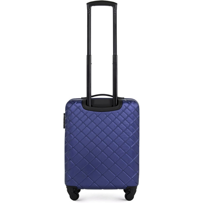 Валіза WITTCHEN Classic M, жорсткий ABS, 4 колеса, кодовий замок, синя