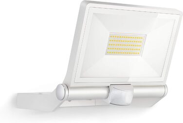 Світлодіодний прожектор Steinel XLED ONE XL 42,6 Вт з датчиком руху, 4200 лм, алюмінієвий, для вулиці, під'їзду, будинку та саду, білий