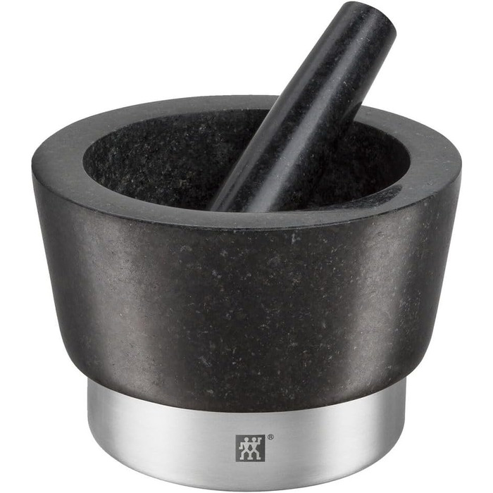 Молотрий з товкачем ZWILLING Spices, 10 см, граніт, чорний