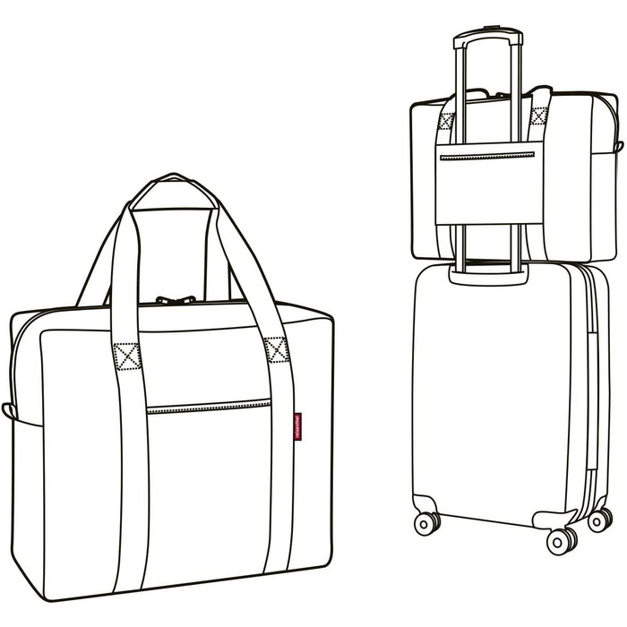 Сумка дорожня складана reisenthel mini maxi touringbag з функцією кріплення на валізу, водовідштовхуюча, компактна
