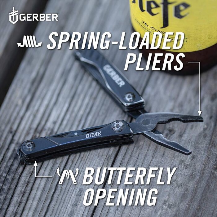 Мультитул Gerber Dime 12 в 1, кишеньковий, чорний