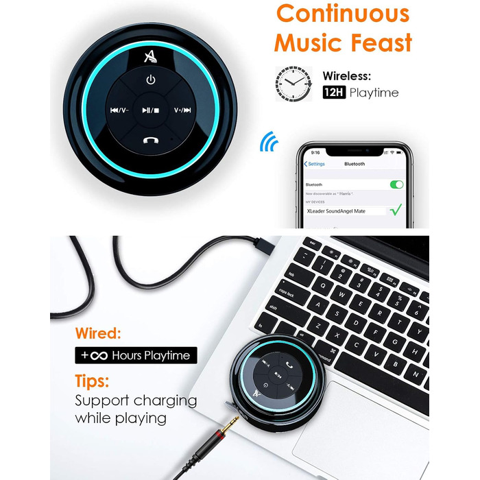 Портативна Bluetooth колонка Xleader для душу, водонепроникна з присоскою, бездротовий динамік для ванної кімнати, музична колонка для дітей, чоловіків і жінок, ідеальний подарунок
