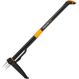 Прополювач бур'янів Fiskars Xact 1 м, нержавіюча сталь, пластикова ручка, чорний/помаранчевий, 1020126