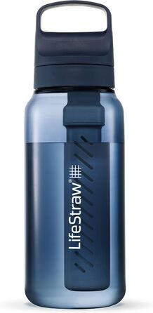 Пляшка LifeStraw Go з фільтром, BPA-free, для води, подорожей і щоденного використання – очищає від бактерій, паразитів, мікропластику, покращує смак