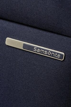 Валіза Samsonite Base Boost Spinner M, розширювана, 66 см, 67,5–73,5 л, чорна/синя, дорожня валіза на 4 колесах