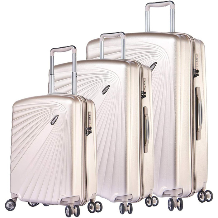 Валіза ABISTAB VERAGE Kinetic 4-колісна, розширювана, TSA-замок, ABS/PC, 76 см, бордо (металік, SML)