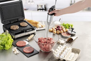 Блендер CASO HB 2400 Pro XL-Design з аксесуарами, 29 см, нержавіюча сталь, 24 000 об/хв, переможець тесту Haus & Garten, для змішування, збивання та подрібнення