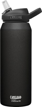Пляшка для води CAMELBAK Eddy+ Lifestraw 1 л, чорна, універсальна, фільтр для очищення, для дорослих і підлітків