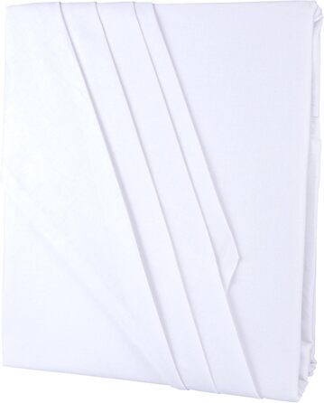 Простирадло без гумки aqua-textil Edition XXL 240x290 см, біле, бавовна, класичне простирадло для ліжка