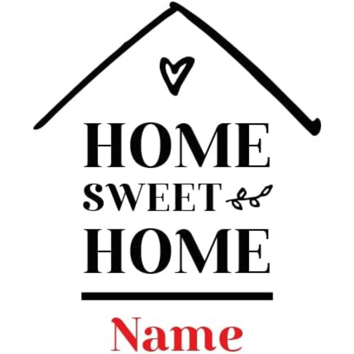 Скляна ваза з гравіюванням Home Sweet Home, персоналізована, подарунок жінці, тюльпанова, ручна робота, Polar-Effekt, Німеччина