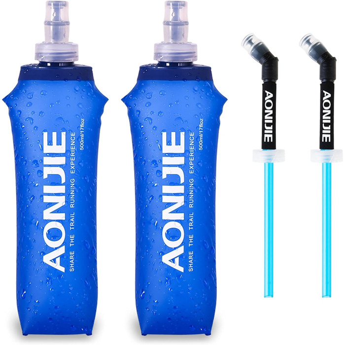 М'яка спортивна пляшка TRIWONDER TPU, складна, BPA-Free, для рюкзака та велосипеда