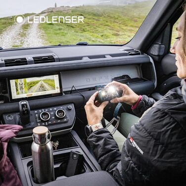 Ліхтарик налобний Ledlenser HF8R Core, 1600 люмен, водонепроникний, з червоним світлом, акумуляторний, для туризму, Teal Green