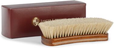 Щітка для взуття Langer & Messmer з кінського волосу для полірування, професійна полірувальна щітка для догляду за взуттям, одинична або набір 2 шт.