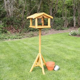 Дерев'яний будиночок для птахів з годівницею Kingfisher