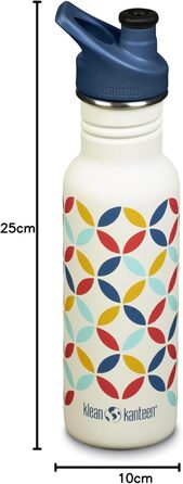 Пляшка для води Klean Kanteen Classic Narrow 532 мл, ретро-дизайн, нержавіюча сталь