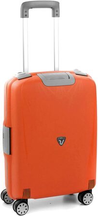 Валіза Roncato Light 55 см, 41 л, чорна/папая, легка дорожня пластикова