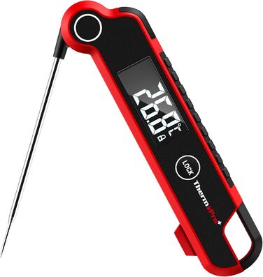Термометр для м'яса ThermoPro TP620, антизапотівання, точність ±0.5℃, професійний кухонний термометр, водонепроникний, швидке вимірювання (2-3 с), для приготування, смаження, дитячого харчування
