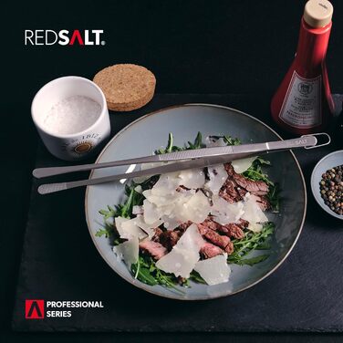 Преміум набір кулінарних пінцетів REDSALT 30 см, нержавіюча сталь 18/10, для кухні, гриля та гастрономії, можна мити в посудомийці